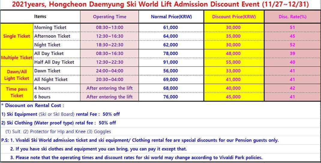 Forest Of Color Pension Hongcheon Bagian luar foto