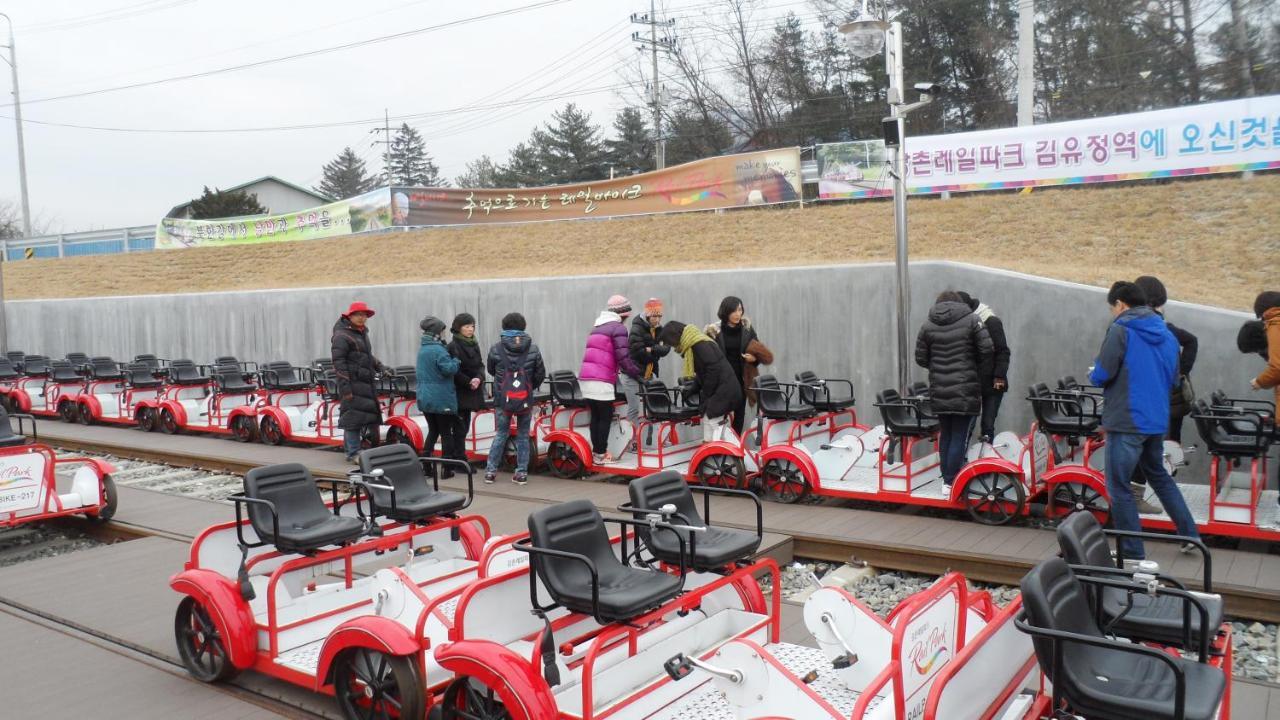 Forest Of Color Pension Hongcheon Bagian luar foto